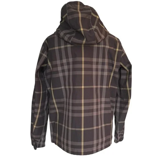 Burberry Men's STANFORD Checked Hooded Jacket, Coat, Authentic, 8084224, XL